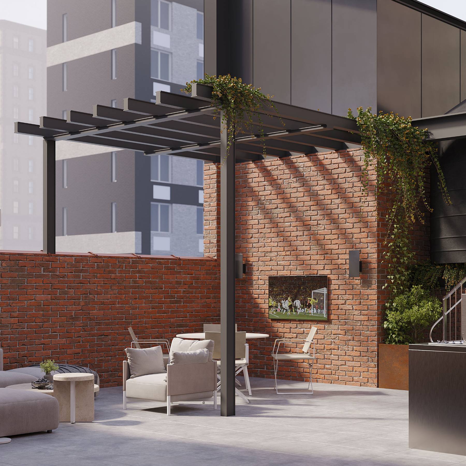 outdoor kitchen